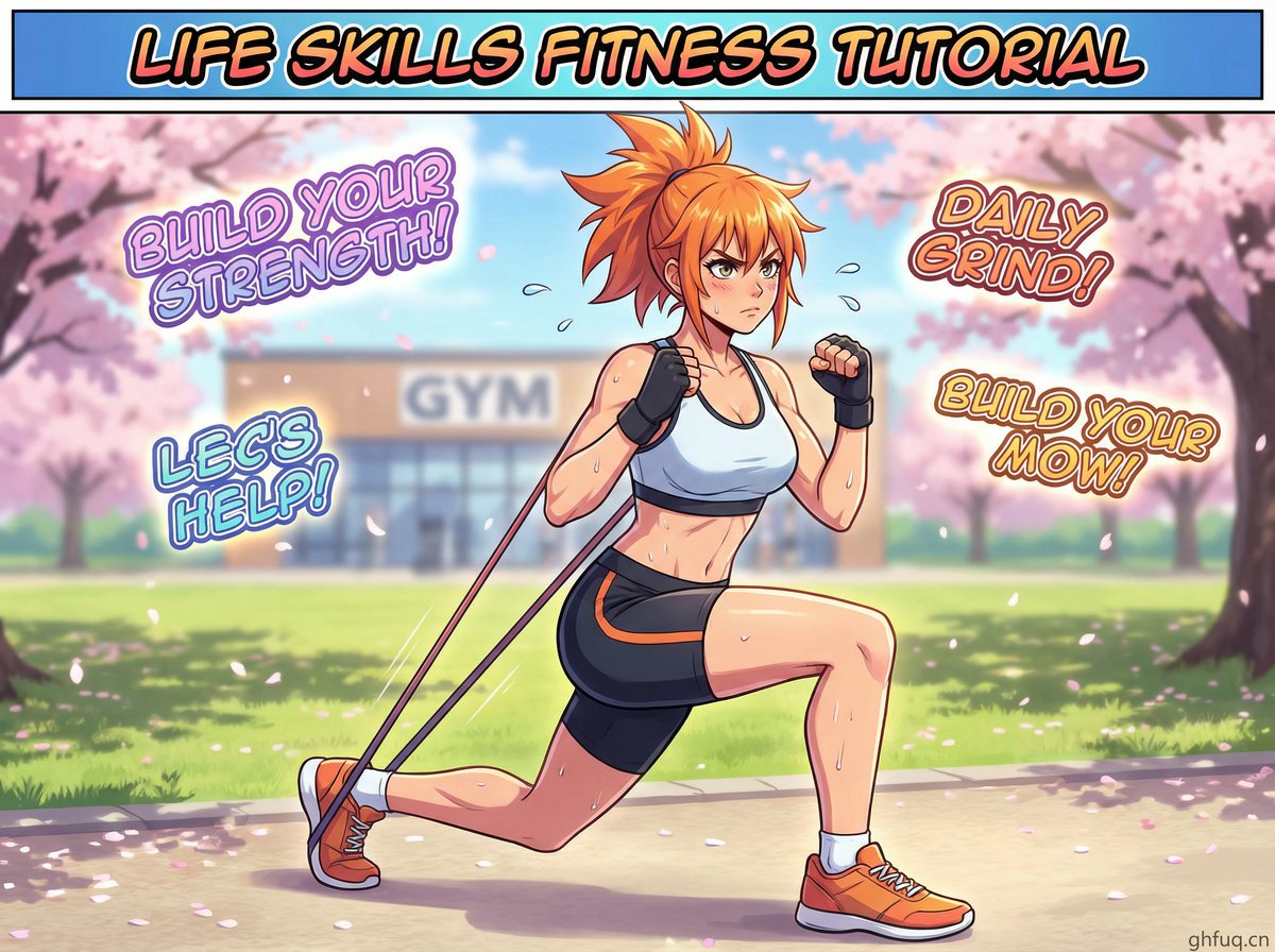 萝莉岛生活技能-健身动漫教程